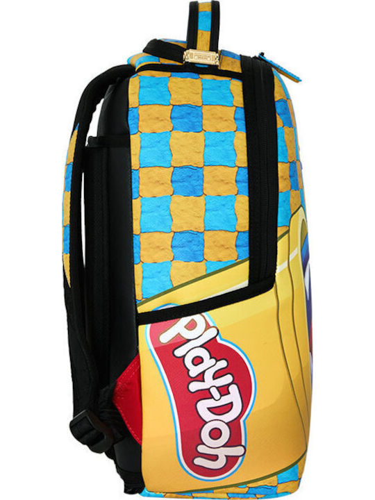 Sprayground School Backpack Junior High-High School with Water Bottle Holder Play-Doy Molded Shark Mini 24 x 13 x 37cm