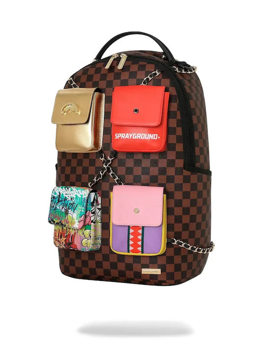 Sprayground Ученическа Раница Основно с Джоб за Бутилка Hanging Pockets Mix Up 29 x 15 x 45 см 2026