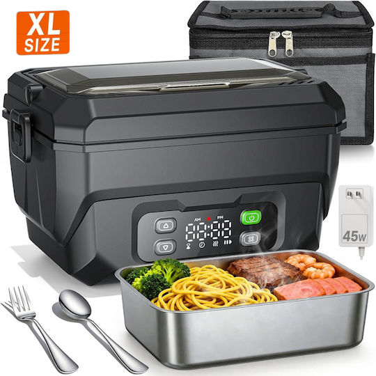 Qova Recipient Electric De Prânz Inox Termos Gri 1.5lt Qova Recipient Electric De Prânz Inox Termos Gri 1.5lt
