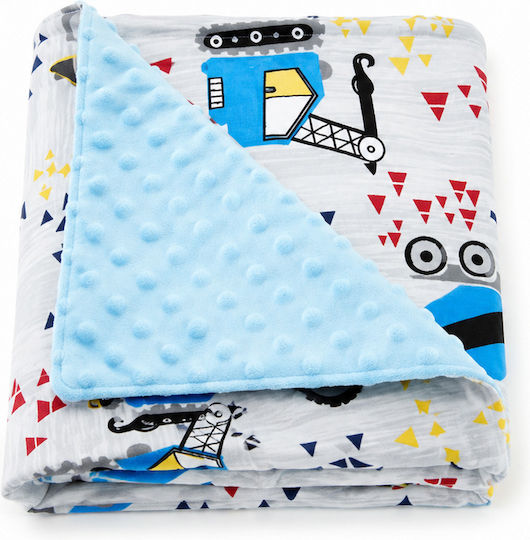 Pătură Pepinieră Swaddling Albastră 80x90cm