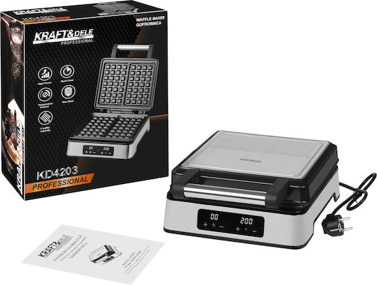 Kraft & Dele Waffle Maker 2-Slice 2200W
