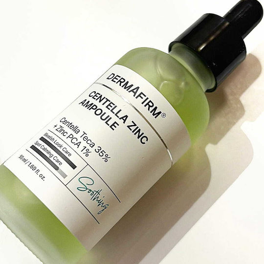 Dermafirm Centella Zinc Ampoule Soothing Ampoule Face Serum with Centella Asiatica for Blemishes 50ml