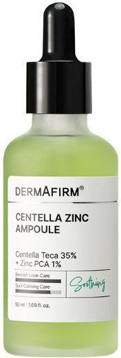 Dermafirm Centella Zinc Ampoule Soothing Ampoule Face Serum with Centella Asiatica for Blemishes 50ml