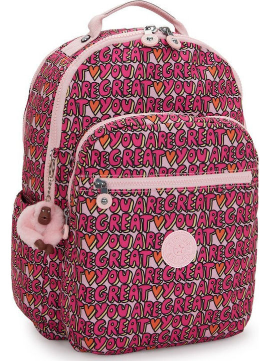 Kipling School Backpack Pink 27 Litres 35 x 20.5 x 44 cm