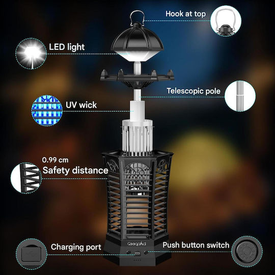 Lampa Ηλεκτρική Εντομοπαγίδα Εσωτερικού Χώρου Led 3W