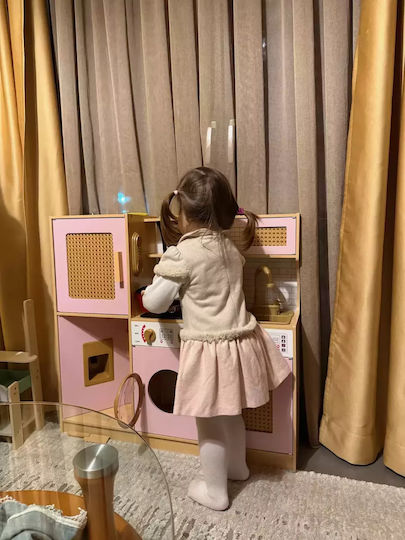 Hölzernes Kinderküche Mit Sound Licht Und Elektronischer Spülbecken Milano