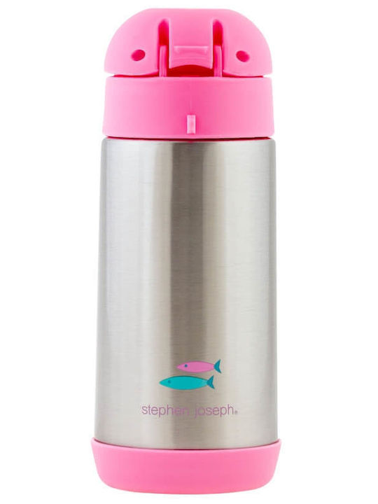 Stephen Joseph Mermaid Backpack Stainless Steel Water Bottle School Set 28 x 11.5 x 34cm