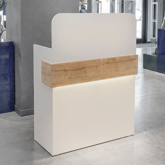 Megapap Professional Reception Desk W90xD43.6xH119.2cm