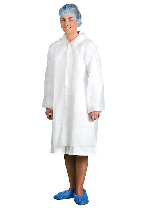Protective Coverall Flab Disposable Made Polypropylene