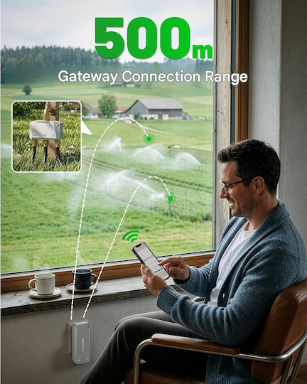 Unistyle Smart Programator de Irigații cu Baterie 3 Ieșiri cu Wi-Fi