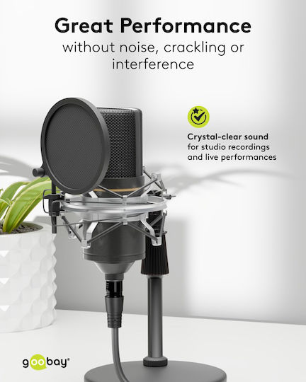 Goobay XLR кабел мъжки - Черен 5m 80039