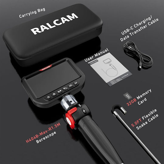 Ralcam Industrial Ενδοσκοπική Κάμερα Wi-Fi με Καλώδιο 1.5m