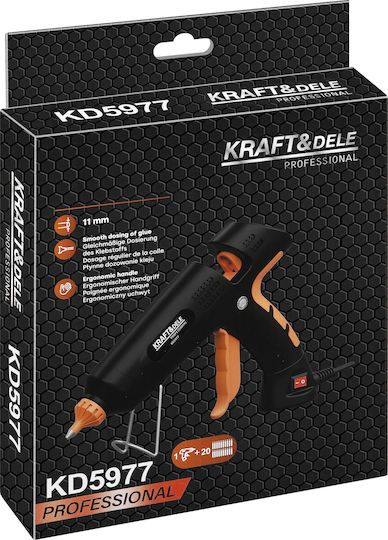 Kraft & Dele KD5977 Pistol de lipit pentru bețe de silicon 11mm