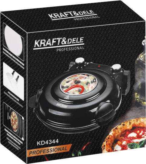 Kraft & Dele Cuptor electric pentru pizza 1.2kW 37x35x17cm