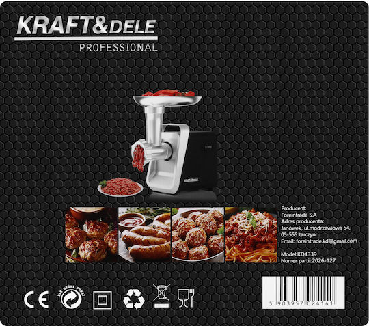Kraft & Dele Gewerbliche Fleischwölfe & Zerkleinerer KD4339