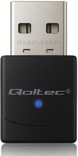 Qoltec SBQTLBBZ6000 Adaptor de Rețea USB cu Conexiune Wireless Wi-Fi 900Mbps