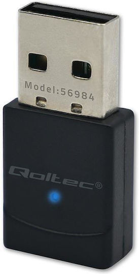 Qoltec SBQTLBBZ6000 Adaptor de Rețea USB cu Conexiune Wireless Wi-Fi 900Mbps
