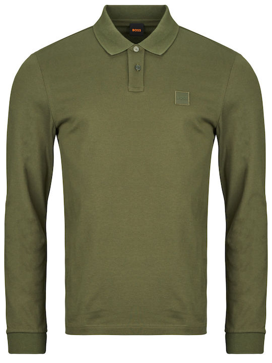 Passerby Polo Long Sleeve Blouse Green