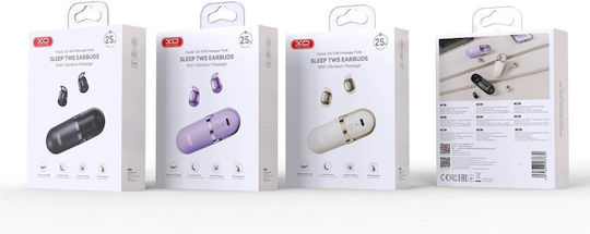 XO G48 Sleep In-Ear Bluetooth Безжични Слушалки Акустики с Устойчивост на Изпотяване и Калъф за Зареждане Златисти