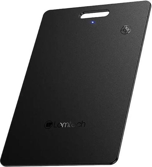 Lamtech LAM981135 Bluetooth Tracker Schwarz Kompatibel mit Apple Find My & Google Find Hub