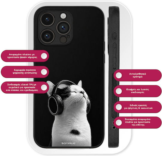 Husă Sonique Men's Edition Xiaomi Xiaomi 17 Pro 5g Audio Kitten Alb