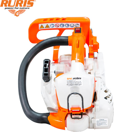 Ruris Dac 201rs – Benzin Kettensäge 1,5 PS 25,4 ccm 300 mm Führungsschiene Einfacher Start Schnitt