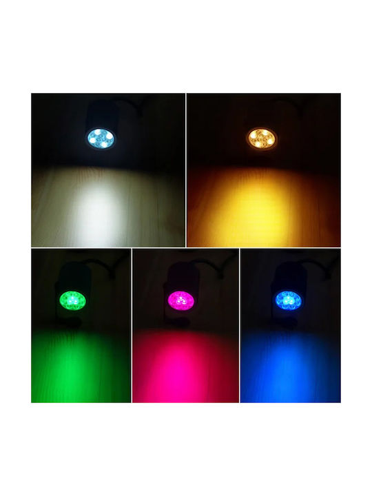 Gledopto Спот За Външни Стоящи Лампи 7W RGB IP66 Черен