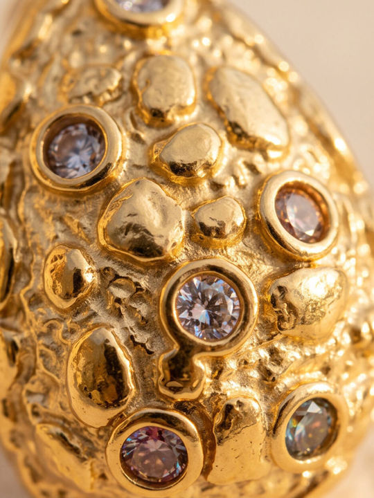 Touch Earrings Made Of Gold Plated Steel 39 017 Gold