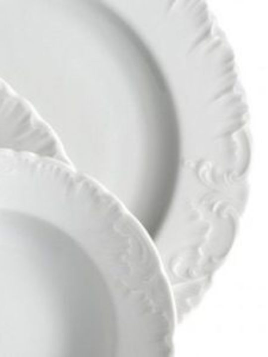 Cmielow "rococo Alb Porțelan Set de Vase 67buc