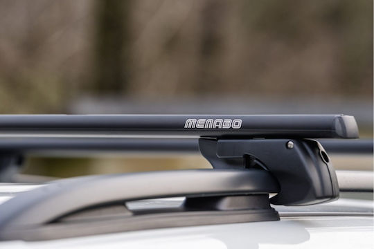 Menabo Menabo Aluminum Roof Bars Sherman Black 120 Cm Black Color Volkswagen T-Cross 1c 5 Doors 2018 Raised Rails Parallel Bars Empty 2 Pieces 12280/mb Mp.12280/mb-16