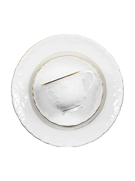 Emfasi Gold Porcelain Dinnerware Set 44pcs