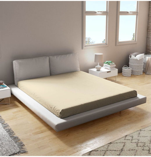 SteweHome Μονό 100x200εκ. με Λάστιχο Μπεζ