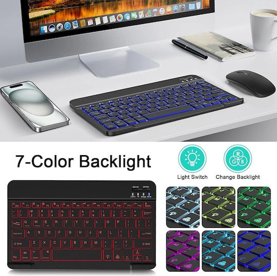 Techsuit WKM1 Ασύρματο Bluetooth Σετ Πληκτρολόγιο & Ποντίκι International English