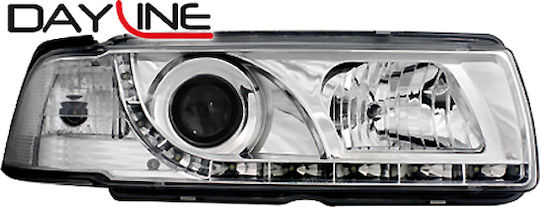 Dectane Front Lights Dectane Dayline Bmw 3er E36 Limousine Touring 92>99 Chrome 2 Pieces Al-dswb04gx