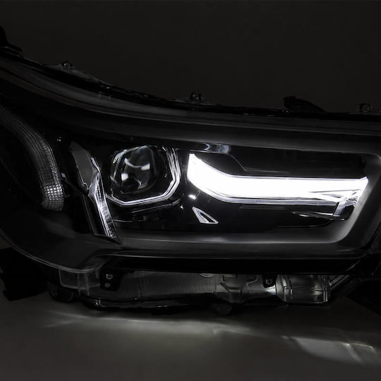 Angel Eyes Front Lights Set Toyota Hilux 20+ True DRL Black Electrical True DRL Black 0034320