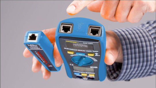 Pancontrol Kabeltester Netzwerk RJ45 / RJ11 / BNC Digital