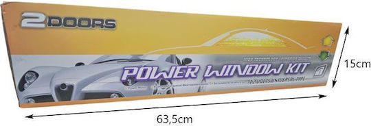 Electric 2-Door Window Lifting Kit Universal Power Window Kit Strong Motor