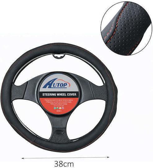 Auto Lenkradabdeckung 38cm – Car Steering Wheel Cover Rotes Blau