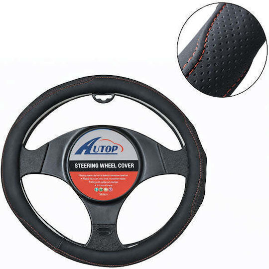 Auto Lenkradabdeckung 38cm – Car Steering Wheel Cover Rotes Blau