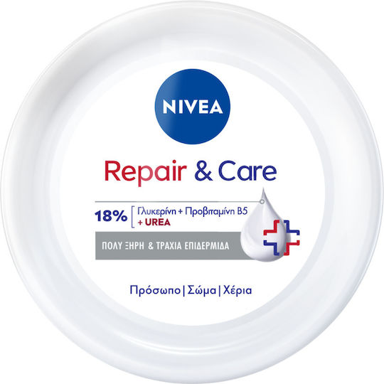 Nivea Repair & Care 18% Feuchtigkeitsspendende Körpercreme mit Harnstoff für Trockene Haut 400ml