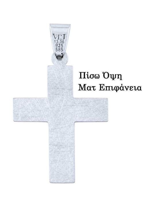 VTJ Men's Silver Cross with Chain VTJ Men's Silver Cross with Chain