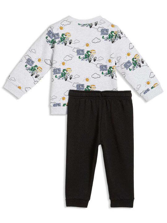 Kids Sweatpants Set White Minicats Minicats