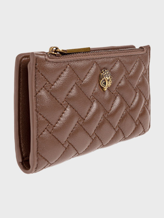 Kensington Дамски Портфейл за Карти от Естествена Кожа Бордо