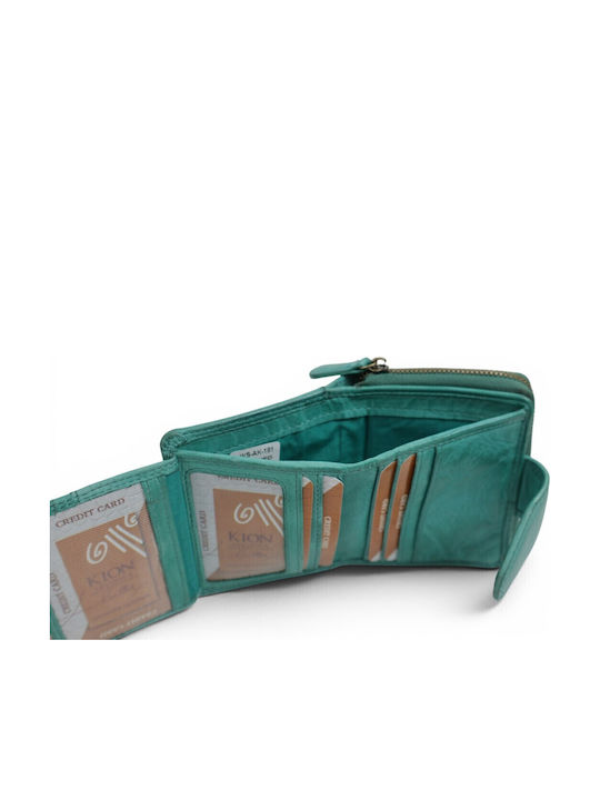 Small Leather Women's Wallet Green