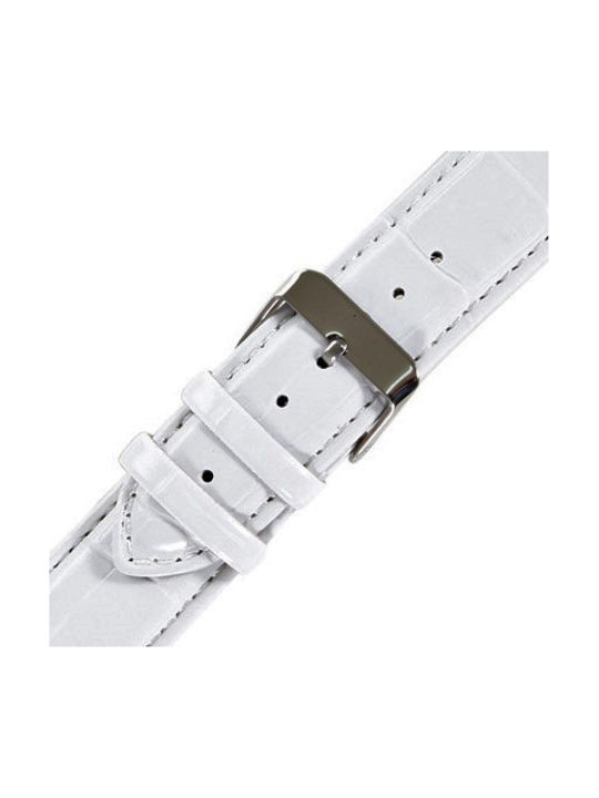 Tzevelion T1260 Curea Din Piele Albă 18mm Tzevelion T1260 Curea Din Piele Albă 18mm
