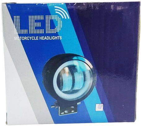 Motorcycle Headlight LED 1pc 12-80V Motorcycle Headlight White