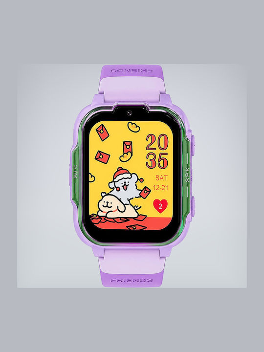 Aoke Smartwatch pentru copii 4G cu GPS Roz