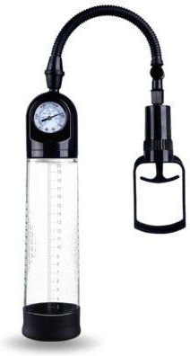 Männlicher Anfänger Penis-Pumpe Griff & Manometer Transparent