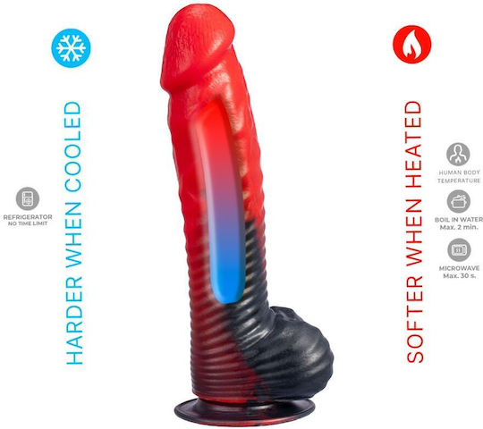SilexD Ρεαλιστικό Dildo Κόκκινο