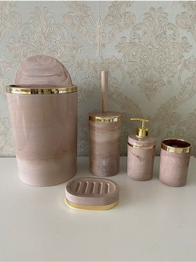 SteweHome SteweHome Kunststoff Satz Badezimmer Mülleimer und Bürsten 5lt
